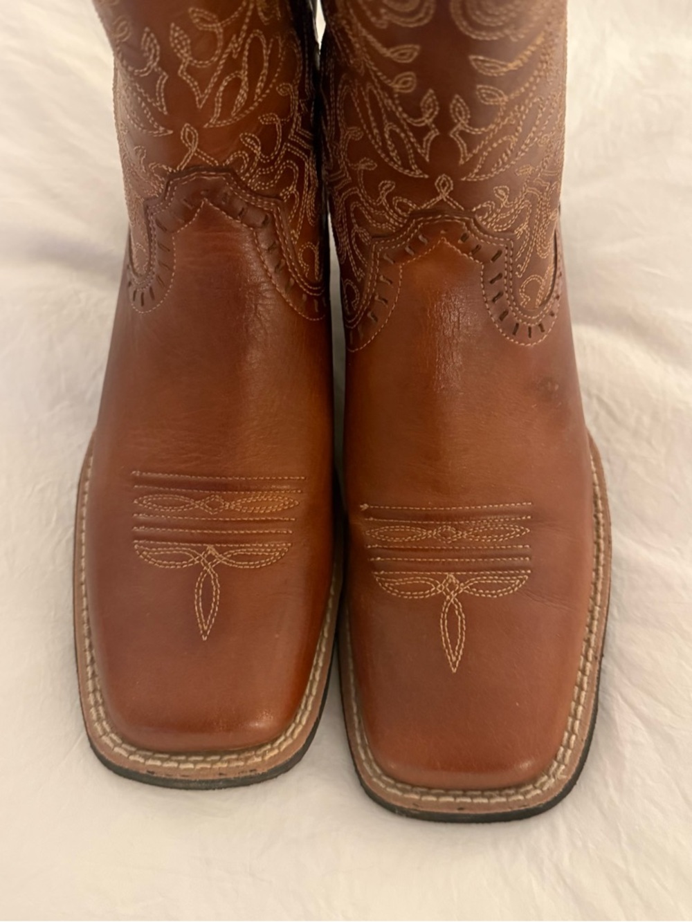 Women’s Ariat Round Up Remuda Wide Square Toe Western Boot - Size 7.5B - Picture 5 of 9